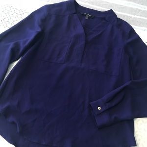 Nine West deep purple blouse